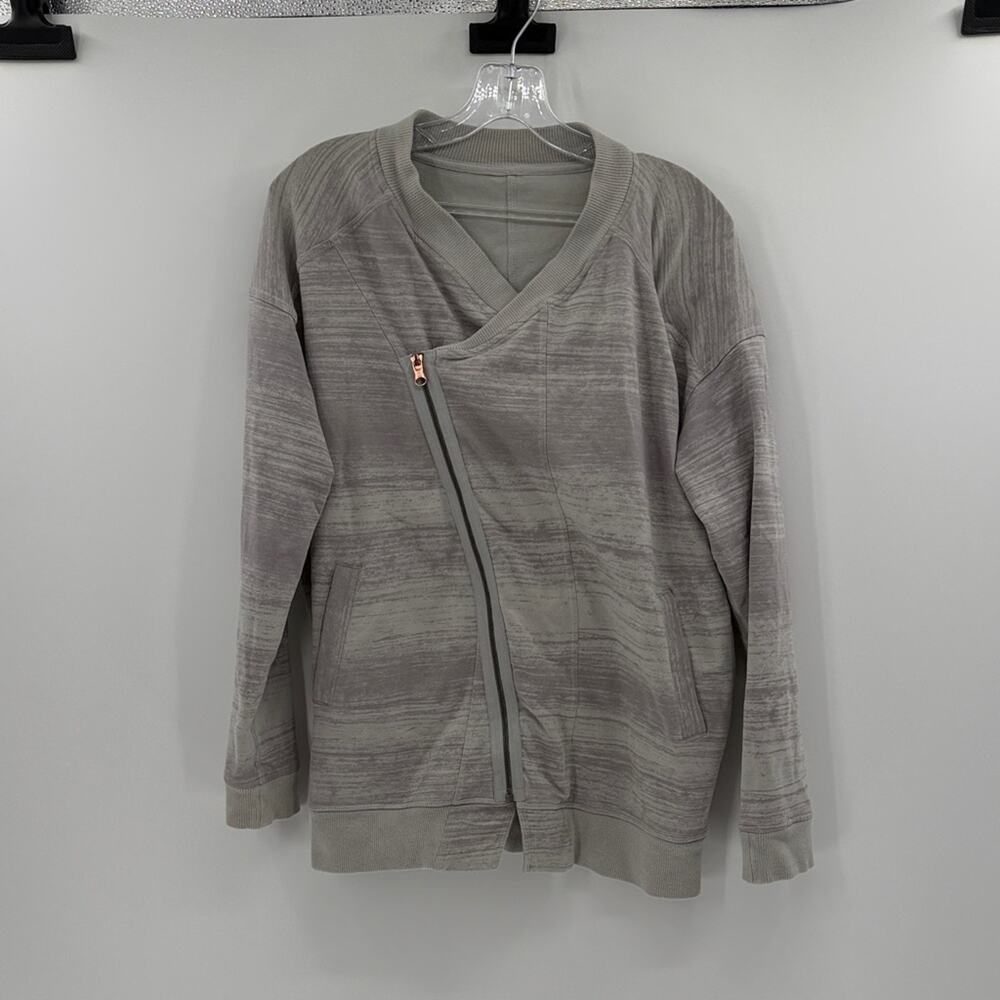 Lululemon Women's Mula Bundle Wrap - Righteous Stripe Silver Spoon - 6